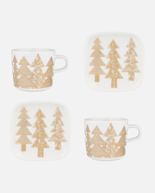 Kuusikossa Cup 2Dl+Plate 4Pcs