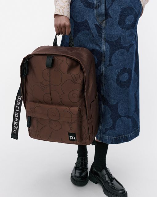 Zip Top Backpack Piirto Unikko